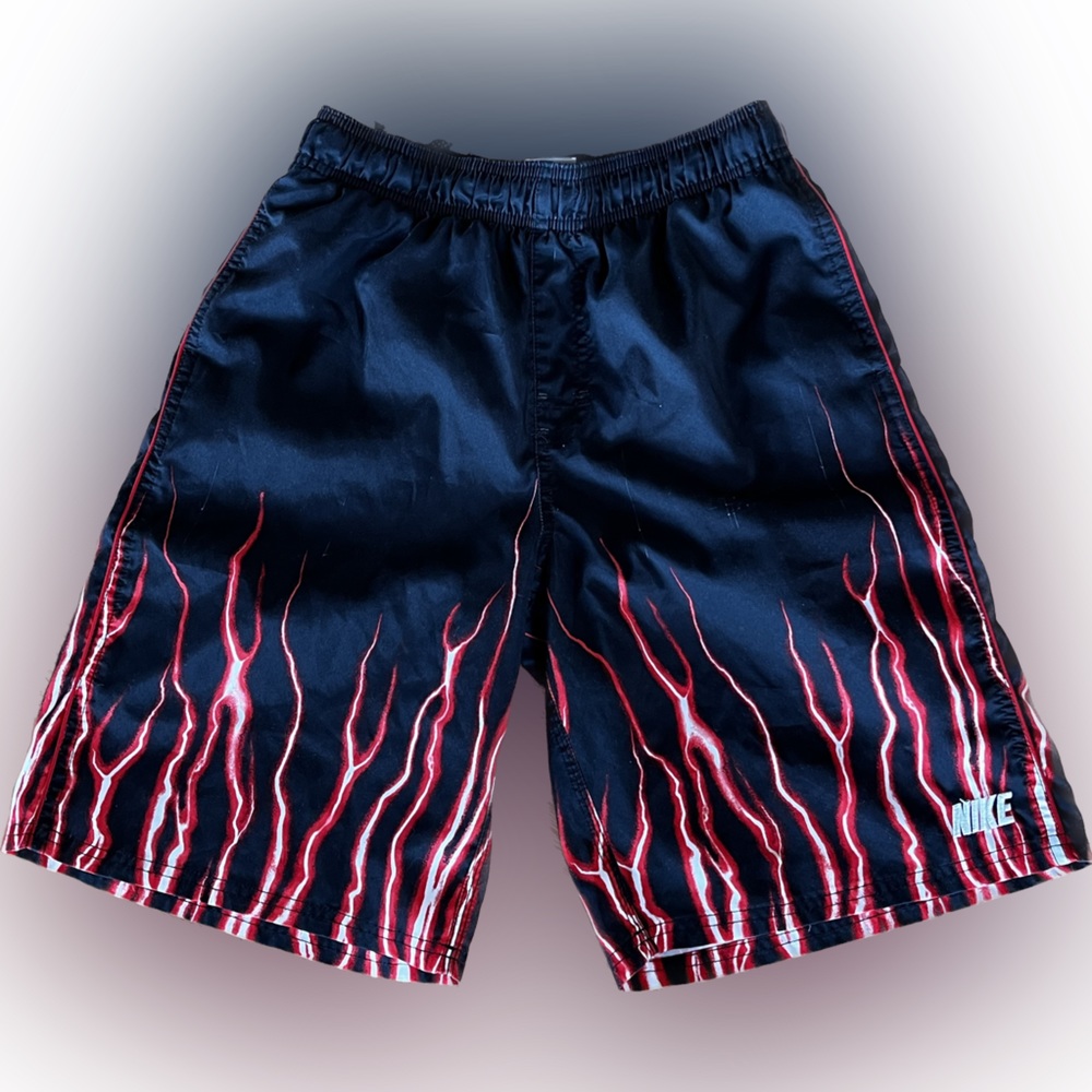 Super Fun Red Lighting Vintage Nike Shorts OBO